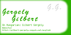 gergely gilbert business card